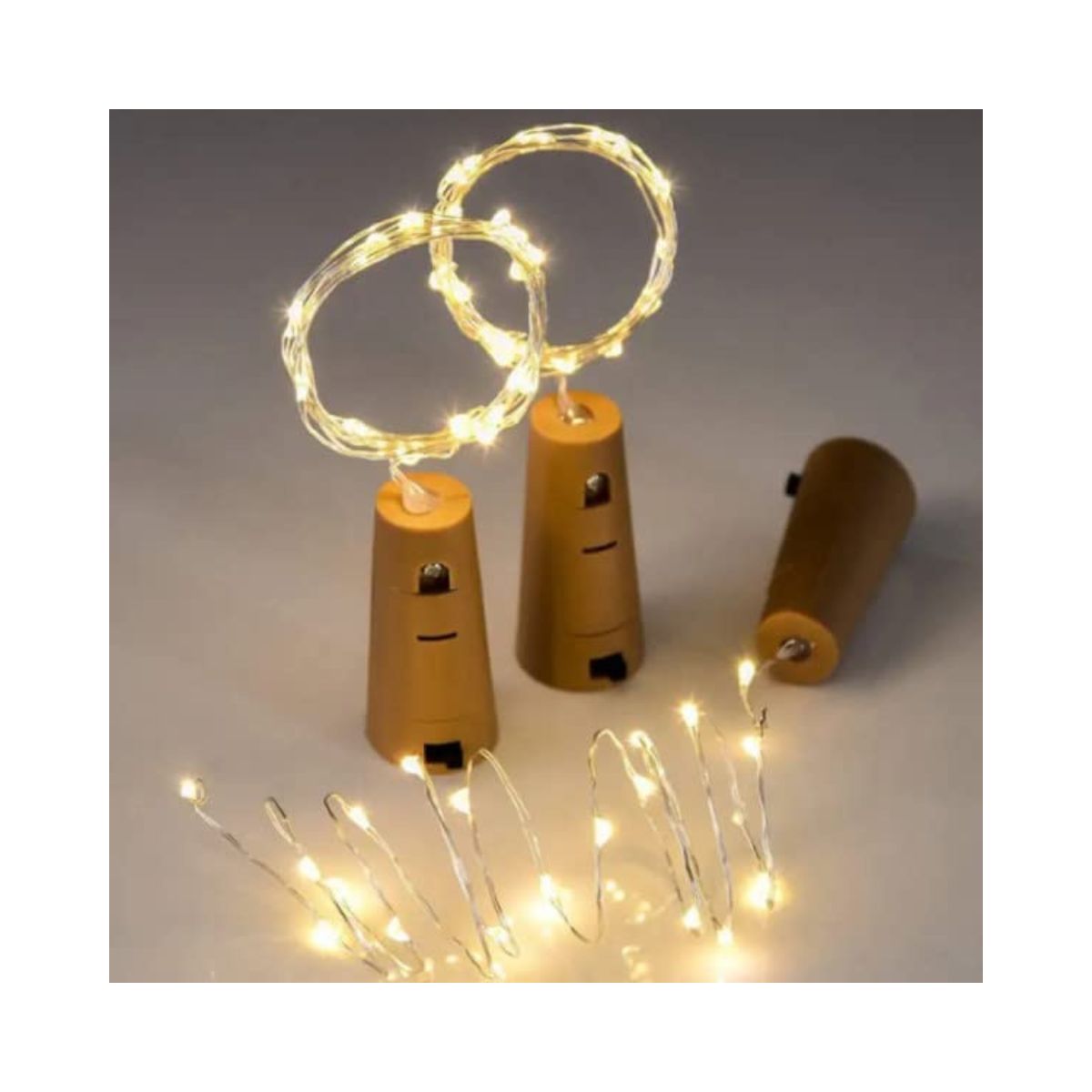 Luces de cuerda con corcho para botellas